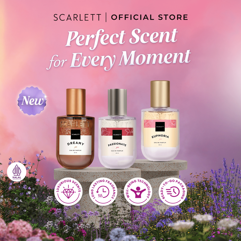 Scarlett Eau De Parfum Bundling 3pcs (Dreamy, Euphoria, Passionate)